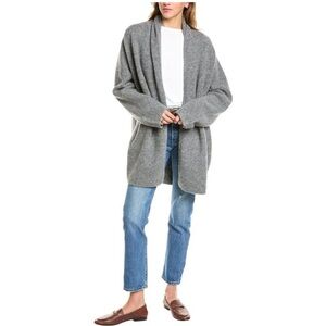 NWT Vince oversized wool & alpaca blend cardigan grey size M